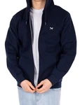 IRIEDAILY Mini Flag 2 Zip Hoodie Midnight