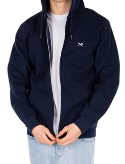 IRIEDAILY Mini Flag 2 Zip Hoodie Midnight