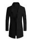 ECDAHICC Herren Winter Französisch Wolle Trench Mantel Casual Lange Erbsenmantel Premium Classic Business Anzug(BL,M)