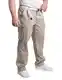 Mill&Tailor Herrenhose kitt Größe 32 I Cargo-Hose aus Baumwolle I Bequeme Pants Comfort Fit mit 6 Taschen I Männer-Hose elegant & lässig mit 6 Gürtel-Schlaufen I Hosen in Übergrößen