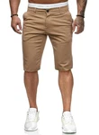 ALLABREVE Herren-Chinos flache Vorderseite Golf-Shorts Arbeitskleid kurz Sommer Strand Shorts Khaki (46)