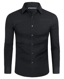 Hemd Herren Stretch Langarm Freizeithemden für Herren Hemd Slim Fit Herren Businesshemden für Herren Hemd bügelfrei Herren