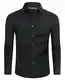 DEMEANOR Hemd Herren Stretch Langarm Freizeithemden für Herren Hemd Slim Fit Herren Businesshemden für Herren Hemd bügelfrei Herren