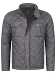Rock Creek Herren Steppjacke Übergangsjacke H-347 Dunkelgrau