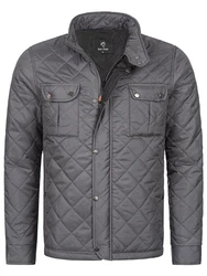 Rock Creek Herren Steppjacke Übergangsjacke H-347 Dunkelgrau