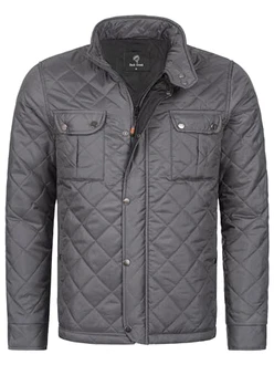 Rock Creek Herren Steppjacke Übergangsjacke H-347 Dunkelgrau