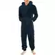 Herren Weihnachten Einteiler Schlafanzug Onesie Schlafoveralls Mit Kapuze & Reißverschluss Langarm Morgenmantel Kuscheliger Strampler Bademantel für Männer Schlafanzug Hausanzug Jumpsuit Sleepwear