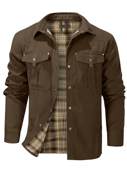 Mr.Stream Herren Jacke Hemdjacke Übergangsjacke Stehkragen Feldjacke Cargo Herbstjacke Snap Western Cowboy Jacken (3268) Braun (3268) Mr.Stream Herren Jacke Hemdjacke Übergangsjacke Stehkragen Feldjacke Cargo Herbstjacke Snap Western Cowboy Jacken (3268) Braun (3268)