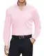 J.VER Freizeit Herren Hemd Casual Regular Fit Business Shirt Männer Konzert Alltag Dating Oberteile,Rosa,M