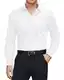 J.VER Hemd Herren Bügelfrei Stretch Businesshemden Langarm Regular Fit Hochzeit Oberteile Ehemann Büro Anzughemd,Weiß,M