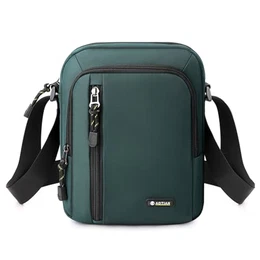 Wasserdichte Umhängetasche Herren, 20×8×25cm Schultertasche Herren, Handtaschen für Männer, Kuriertasche aus Nylon, Messenger Bag zum Einkaufen,Verabreden, Reisen oder zur Schule (Armeegrün)