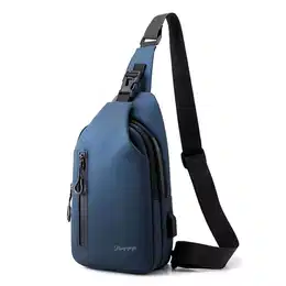 Pangogogo Wasserfest Crossbody Bag Herren Leichte Kratzfeste Umhängetasche Herren Klein Multi-Compartment Männerhandtasche für Radfahren, Wandern und Kurztrips (Blau)