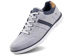 LANGDU Freizeitschuhe Herren Sneaker Walkingschuhe Leichtgewicht Atmungsaktive Sportschuhe HellGrau (15,41EU)