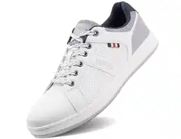 Freizeitschuhe Herren Sneaker Schuhe Walkingschuhe Leichtgewicht Atmungsaktive Sportschuhe Größe41-46EU (Weiß 70,42EU)