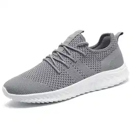 Sneaker Herren Running Sportschuhe Laufschuhe Turnschuhe Schuhe Straßenlaufschuhe Wanderschuhe Grau Tennisschuhe Athletic Leicht Fitnesss Jogging Slip on Walking Fashion 43