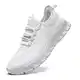 YRLTYO Schuhe Herren Sportschuhe Laufschuhe Turnschuhe Sneaker Wanderschuhe Slip On Atmungsaktiv Leichte Männer Weiß 43