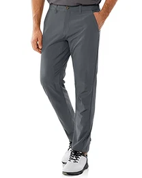 Herren Golfhosen Atmungsaktive Stretch Hose für Männer Schmale Passform Schnelltrockende Golf Trousers Slim fit Stretch Lange Golfhosen Grau 32W*32L