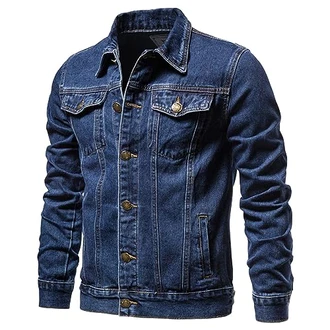Regular Fit Vintage Classic Denim Übergangsjeanjacke Herren (XH1) Regular Fit Vintage Classic Denim Übergangsjeanjacke Herren (XH1)