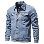 Regular Fit Vintage Classic Denim Übergangsjeanjacke Herren (XH1) Blau (XH1)
