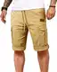 Cindeyar Kurze Hosen Herren Shorts Herren Bermuda Shorts Herren Cargo Shorts Sport Sommer Freizeithose Verstellbarer Länge