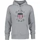 GANT Herren Print Sweat Hoodie Kapuzenpullover, Grey Melange, M