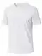 MAGCOMSEN Herren Sport Funktionsshirt UPF 50+ Shirts Atmungsaktiv Fitness T-Shirt Herren Sonnenschutz Outdoorshirts Leicht Wandershirt Weiß M