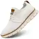 Herren-Freizeitschuhe, modische Oxfords, Business-Walking-Kleid, Lauf-Sneaker, bequemes Netzgewebe, leicht, weiche Sohle, Weiss/opulenter Garten, 38.5 EU