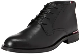 CORE RWB HILFIGER LTH L BOOT ( Niedrige Stiefel Herren, Schwarz (Black), 40 EU