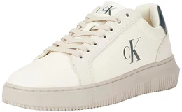 Herren Chunky Cupsole Authentic YM0YM01123 Turnschuhe, Beige (Creamy White/Eggshell/Green), 43 EU