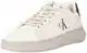 Calvin Klein Jeans Herren Chunky Cupsole Authentic YM0YM01123 Turnschuhe, Beige (Creamy White/Eggshell/Green), 43 EU