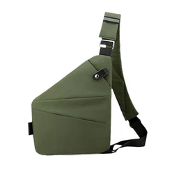 Anti-Diebstahl-Reisetasche, mehrere Taschen, Brusttasche, Reisetasche, Anti-Diebstahl, Crossbody-Tasche für Männer und Frauen, Schulterrucksack, persönliche Tasche für Radfahren, Wandern, grün,