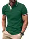 zitysport Poloshirt Herren Kurzarm Shirt Atmungsaktives Golf Polo Shirt Männer Sommer Shirts Sport Basic Slim Fit Tshirt mit Brusttasche Polohemd(Dnkelgrün-M)