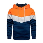 JUZILO Sweatshirt Hoodie Herren Rot/Orange/Mischfarben/Dunkelblau