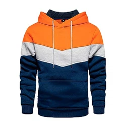 JUZILO Sweatshirt Hoodie Herren Rot/Orange/Mischfarben/Dunkelblau