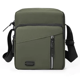 Wasarmir Umhängetasche Herren, Wasserdichte Schultertasche Herrentasche Zum Umhängen, Klein Handytasche Crossbody Bag Seitentasche Kuriertasche Männer Tasche für Tägliches, Armeegrün