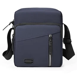 Wasarmir Umhängetasche Herren, Wasserdichte Schultertasche Herrentasche Zum Umhängen, Klein Handytasche Crossbody Bag Seitentasche Kuriertasche Männer Tasche für Tägliches, Navy Blau