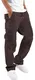 Maavoki Cargohose Herren Relaxed Fit Baumwolle mit Gummizug, Outdoor Freizeithose Casual Wanderhose Herren mit Multi Taschen Braun M