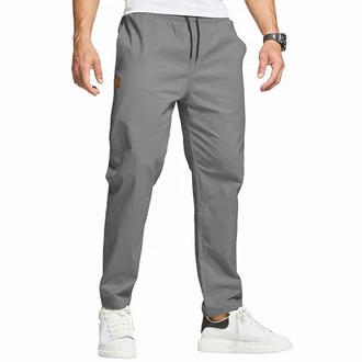 ZOXOZ Herren Chino Cargo Hose Freizeithose Cargohose Jogginghose Sporthose Grau
