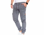 Styleko Cargohose Herren 8001 Grau (8001)