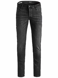 Herren Slim Fit Jeans Glenn Skinny Tapered JJI Glenn, Farbe:Schwarz, Jeans/Hosen Neu:31W / 30L