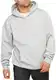 behype. Herren Oversize Hoodie Kapuzenpullover Einfarbig Basic Heavy Blank Pullover Unifarben Kapuzen-Sweatshirt in Grey Melange-XS