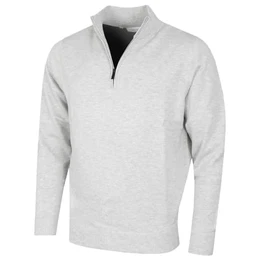 Herren Heather Half Zip Pullover - Palmsilber meliert - M