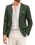 COOFANDY Herren Blazer Sakko Modern Elegant  Darkgrün