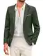 COOFANDY Herren Sakko Sportlich Männer Freizeit Blazer Slim Fit Anzugjacke 1 Knopf Jackett Darkgrün M