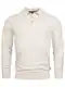 Indicode Herren INChips Pullover aus 80% Baumwolle mit Polokragen   Herren-Pullover für Männer Ecru Mix M