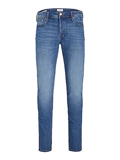 JACK & JONES Slim Fit Jeans JJIGLENN JJORIGINAL Blau