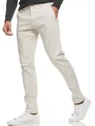Herren INKellen Chinohose mit 4 Taschen Stretch Hose Herrenhose für Männer Kit XL