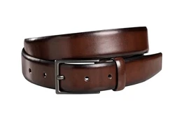 FENIX LOS ANGELES Gürtel Herren Farbe Toffee Brown Größe 100 cm, nickelfreie Schnalle 30 mm breit, nachhaltiger & verstellbarer Herrengürtel, perfekt für Anzug & Jeans