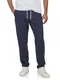 riverso Leinenhose Herren lang Regular Fit RIVMarco Sommerhose Freizeithose Einfarbig, Größe:M, Farbe:Navy