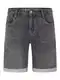 DENIMFY Jeans Shorts Herren Stretch Kurz Regular Fit DFAri Kurze Hosen Sommer Denim Einfarbig, Größe:32, Farben:Grey Denim (G37)